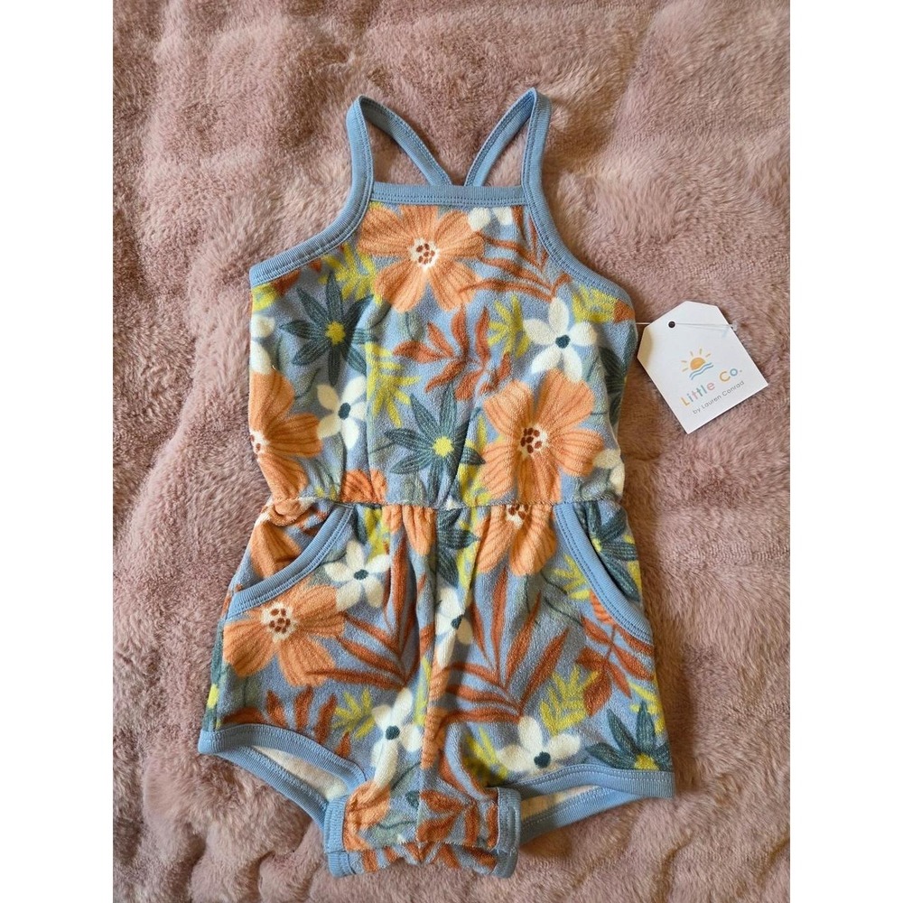 Little co baby girl romper 12 mos